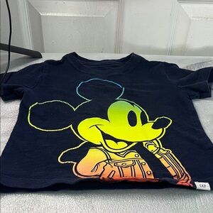 Disney Kids T-Shirt - Black with Yellow and Orange Accents